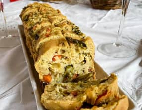 Cake salé aux asperges vertes