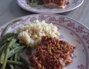 Filets de colin en croûte de chorizo