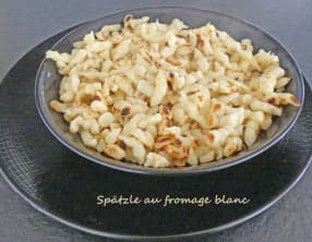 Spätzle au fromage blanc