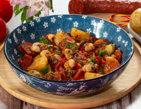 Petites seiches au chorizo et aux pommes de terre de Noirmoutier