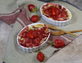Gratins fraises rhubarbe