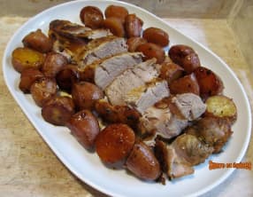 Filet mignon à l'ail, au romarin et au vinaigre balsamique