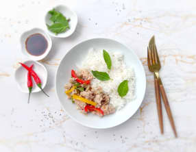 Porc express à la thaï