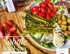 Salade bowl aux asperges