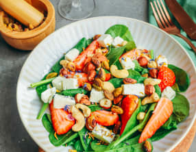 Salade épinards fraises