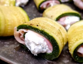 Involtini courgettes ricotta jambon