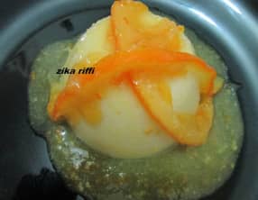 Flameri de semoule et sa marmelade d'oranges