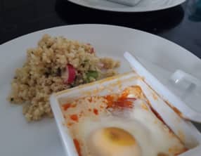 Oeufs cocotte au chorizo