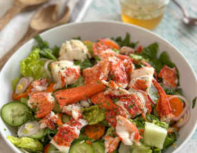 Salade au homard de style asiatique