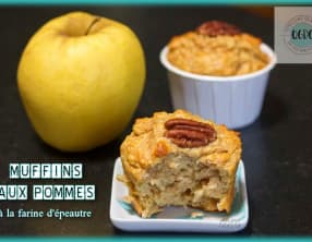 Muffins aux pommes à la farine d'épeautre