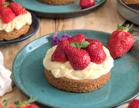 La tarte aux fraises sur sablé breton
