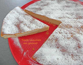 Tarte vanillée au yaourt