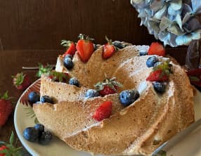 Gâteau aux blancs d’œufs comme un Angel Cake