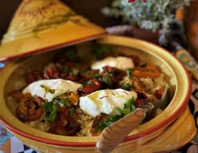 Couscous aux tomates séchées au four