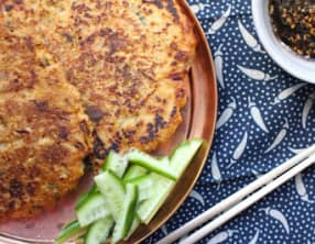 Pancakes salés coréens aux haricots mungo