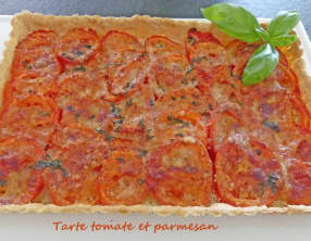 Tarte tomate et parmesan