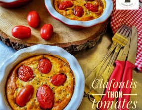 Clafoutis thon et tomates cerises