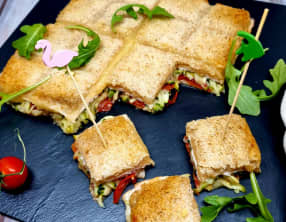 Croque tablette au poulet et courgette