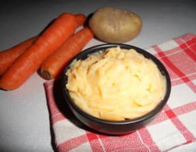 Purée de carottes au lait de coco