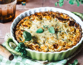 Clafoutis aux courgettes et chèvre