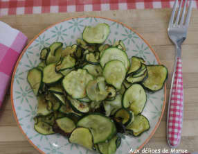 Courgettes à l'ail