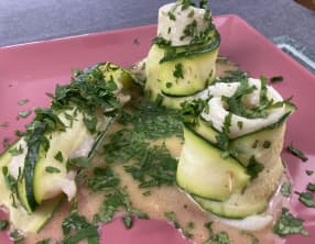 Filets de sabre roulé aux courgettes