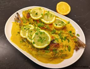 Dorades à l'indienne cuites au four