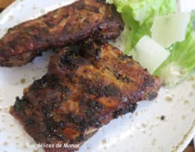 Ribs marinés à l'estragon et poivrons rouges