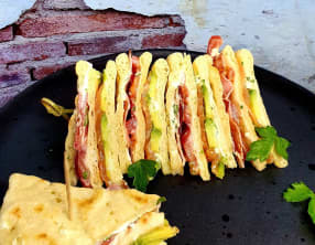 Club sandwich au pain polaire
