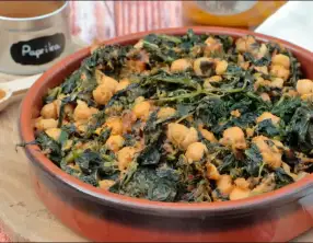 Epinards aux pois chiches de Séville