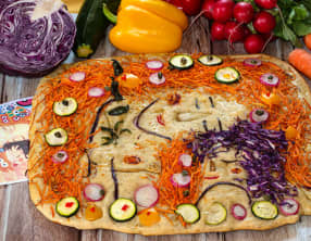 Focaccia fleurie : Les Trois Âges de la femme