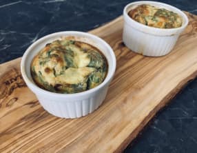 Flan de petits pois au curry