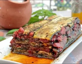 Terrine de légumes grillés au chutney de tomates