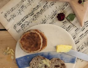 English muffins à la banane