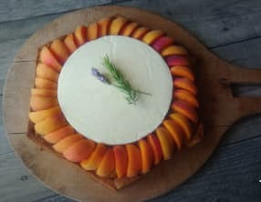 Tarte abricot pêche romarin