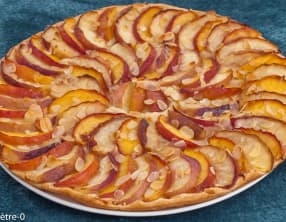 Tarte fine aux deux nectarines