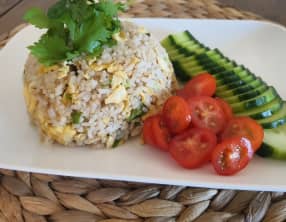 Riz sauté aux œufs