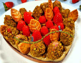 Tarte aux fraises à la pistache