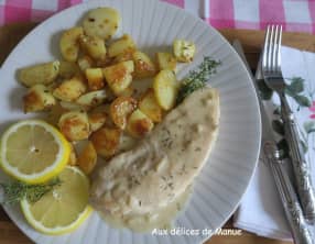 Blancs de poulet crémeux au citron et parmesan