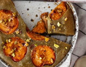 Clafoutis abricot pistache