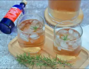 Tisane glacée romarin et eau de fleur d'oranger