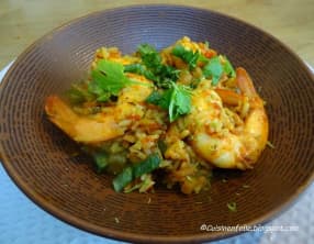 Jambalaya de gambas de la Nouvelle Orléans