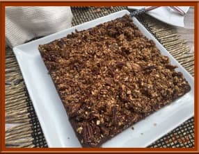 Brownie au granola et noix de pécan