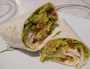 Les wraps poulet avocat