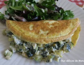 Omelette à la courgette au St-Môret