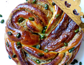 Babka des rois à la pistache