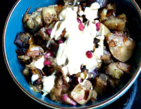 Aubergines rôties au yaourt d'Ottolenghi
