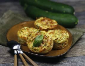 Petits flans de courgettes au cumin