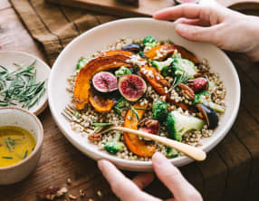Salade de potimarron et kasha