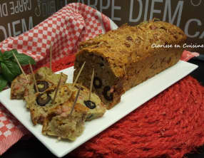 Cake savoureux aux olives